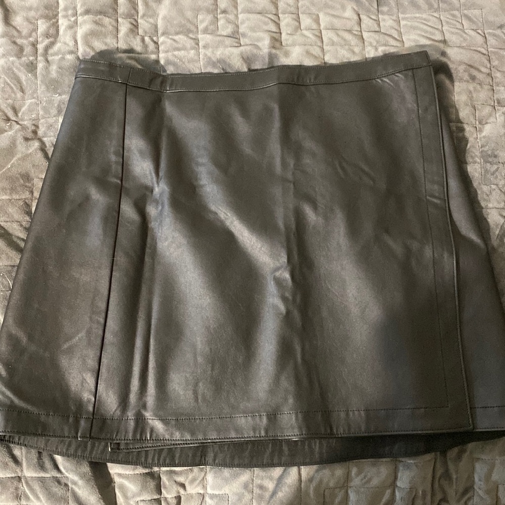 Vegan leather skirt